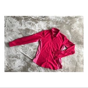Arc'teryx poli pink snap button down